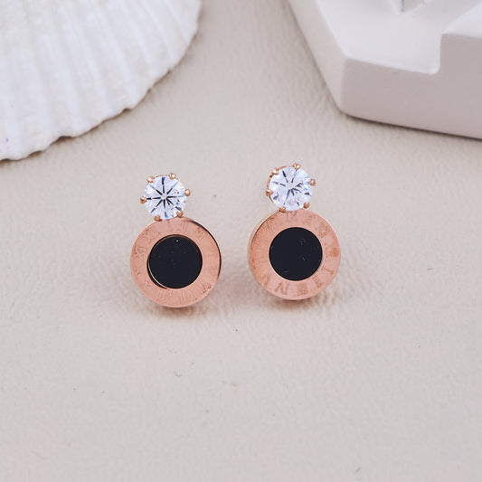 Crystal Top Roman Studs