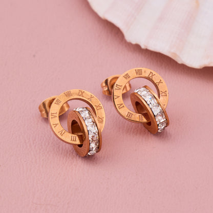Roman Crystal Hoops