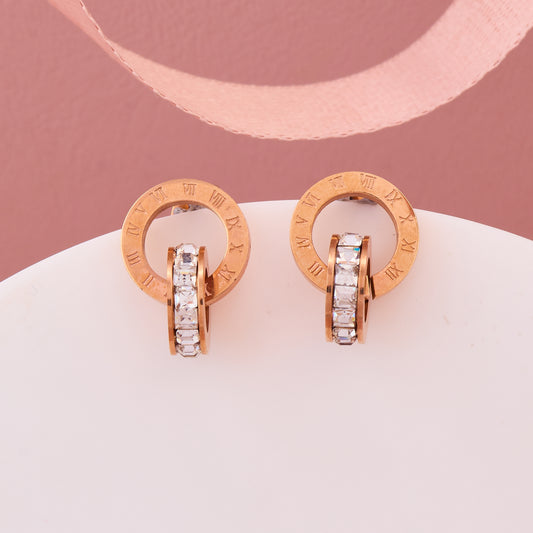 Roman Crystal Hoops