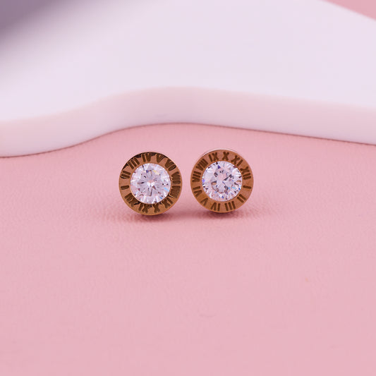 Timeless Roman Sparkle Studs