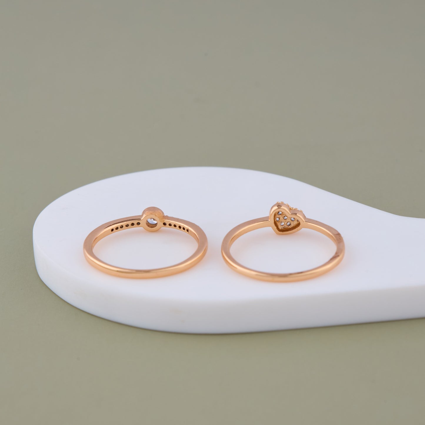 Golden Duo Ring Set