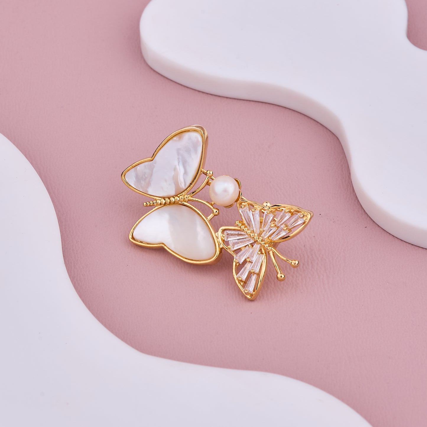 Golden Butterfly Brooch