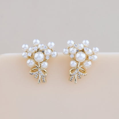 Pearl Blossom Bouquet Earrings