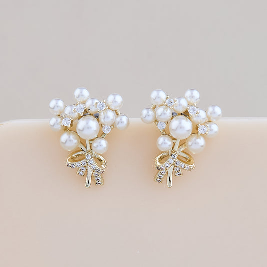 Pearl Blossom Bouquet Earrings