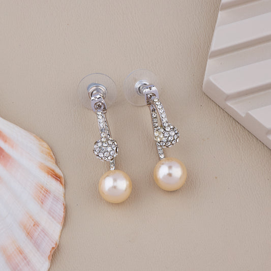 Crystal Pearl Earrings