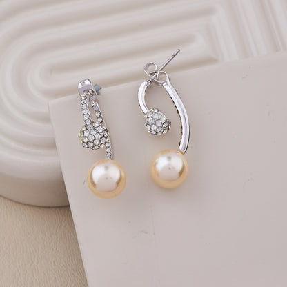 Crystal Pearl Earrings