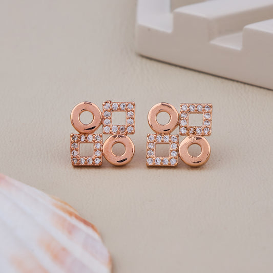 Circle Square Earrings
