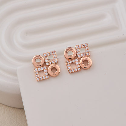 Circle Square Earrings