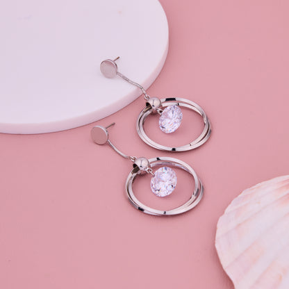 Circle Drop Earrings