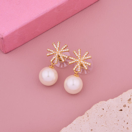 Starburst Pearl Earrings