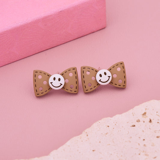 Smiley Bow Earrings
