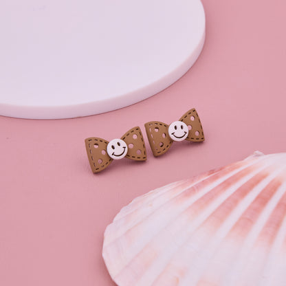Smiley Bow Earrings