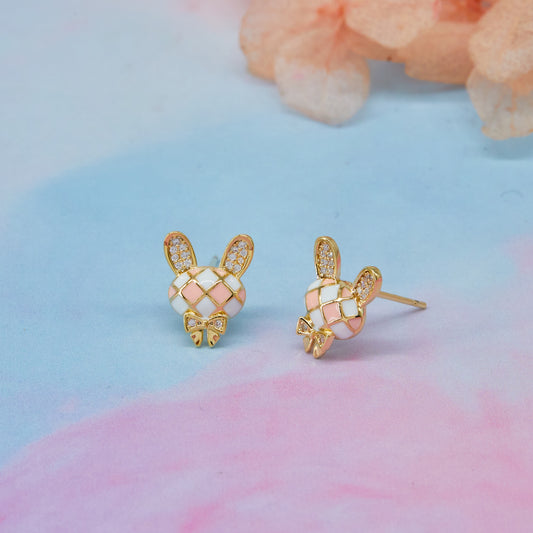 Bunny-Shaped Earrings Whimsical & Cute Design