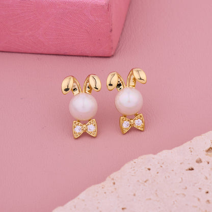 Bunny Pearl Earrings