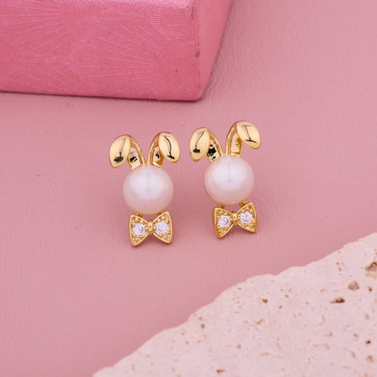 Bunny Pearl Earrings