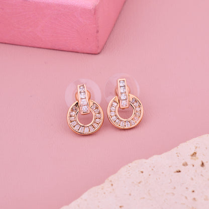 Circle Stud Earrings