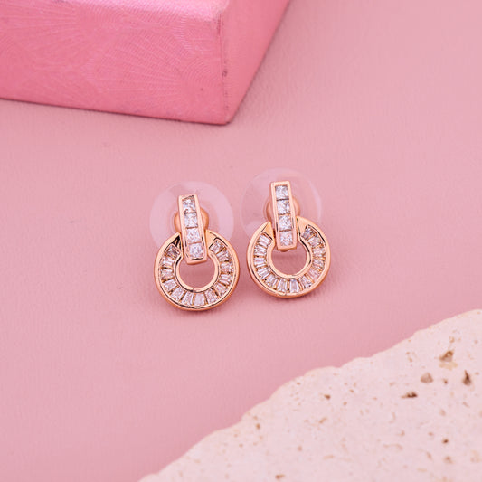 Circle Stud Earrings