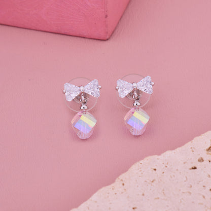 Bow Crystal Earrings