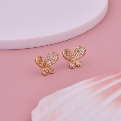 Butterfly Stud Golden Earrings