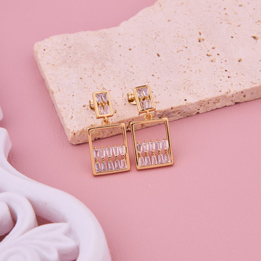 Golden Rectangle Earrings