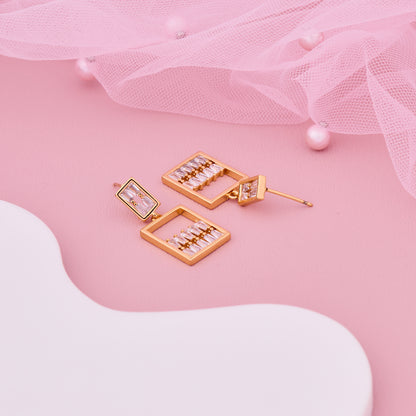 Golden Rectangle Earrings