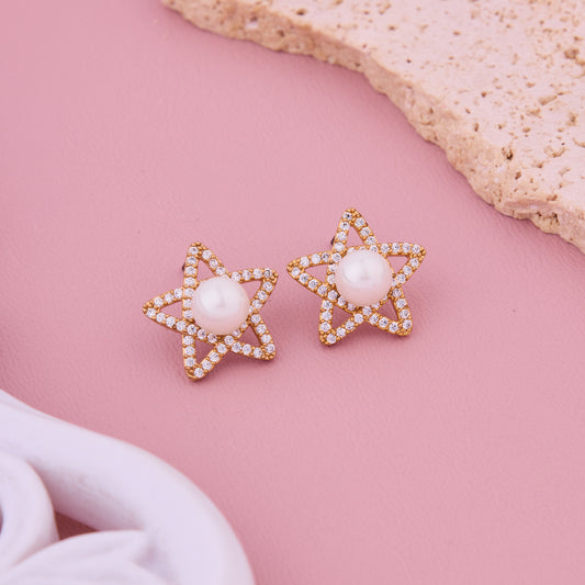Star Pearl Earrings