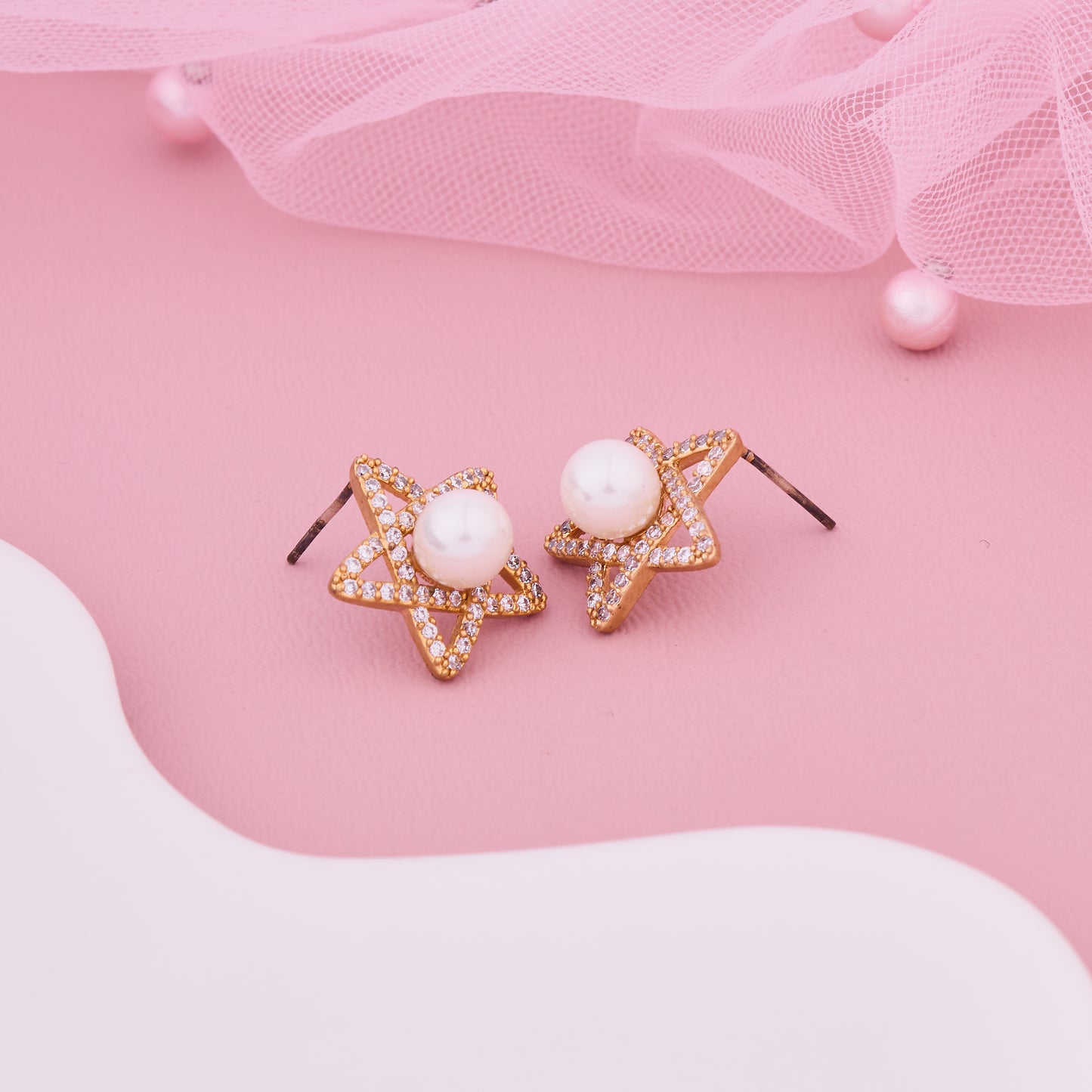 Star Pearl Earrings