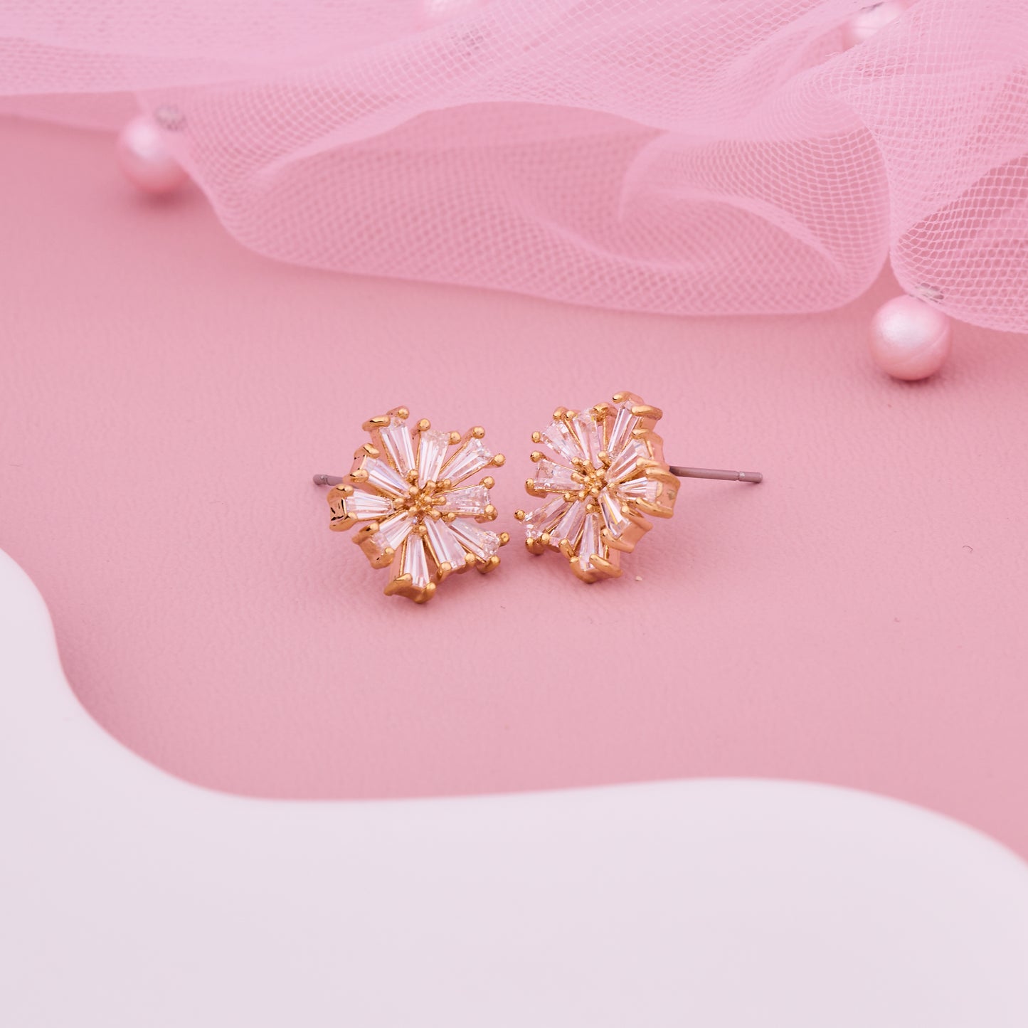 Floral Diamond Earrings