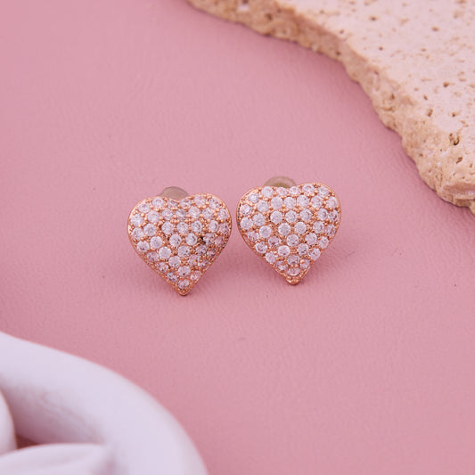 Heart Diamond Earrings