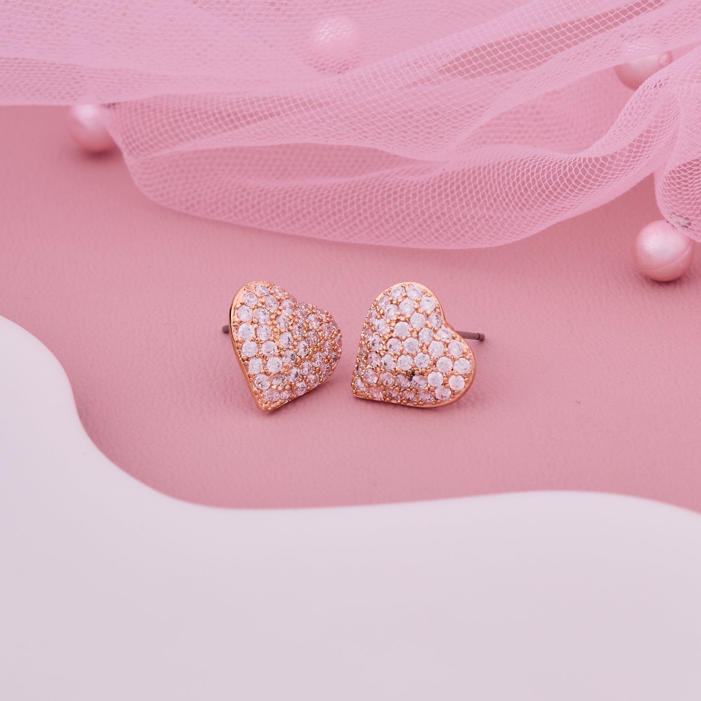 Heart Diamond Earrings
