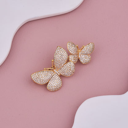 Dual Butterfly Brooch
