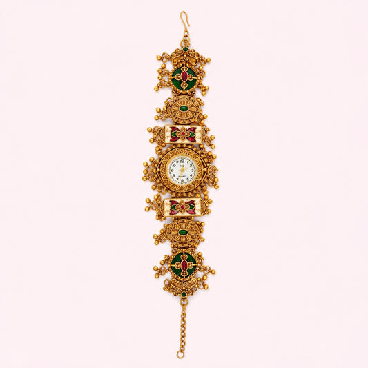 🕰️ Royal Rajasthani Antique Bracelet Watch