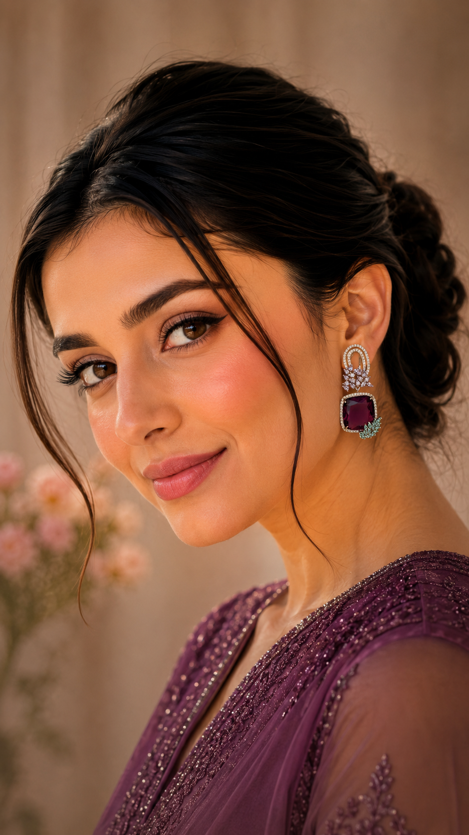 Royal Amethyst Spark Earrings