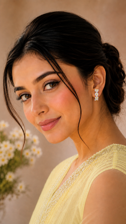 Daisy Chain Hoop Earrings