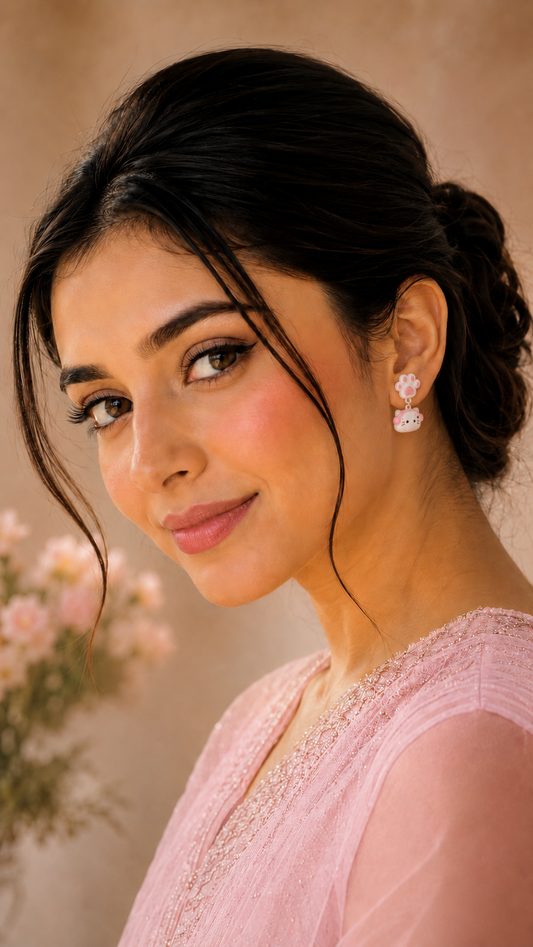 Cute Cat Paw Stud Earrings