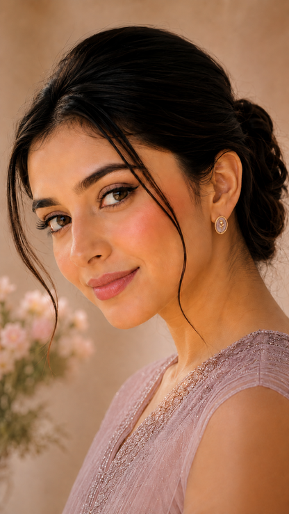 Golden Rose Studs