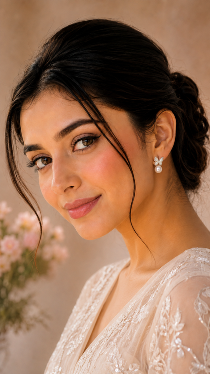 Butterfly Pearl Studs