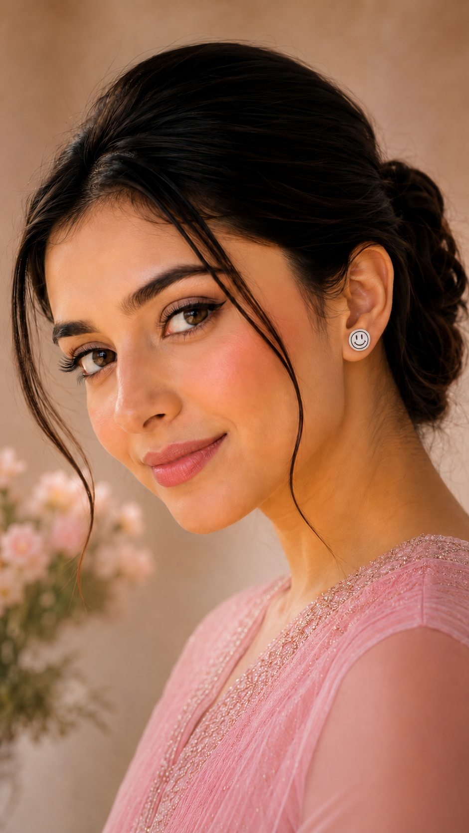 Smiley Face Stud Earrings