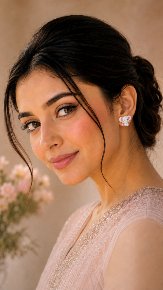 Cute Elephant Stud Earrings