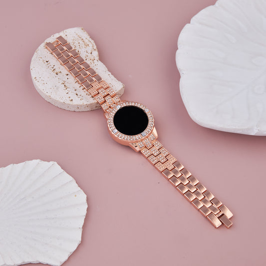Rose Gold LED Diamond  Digital Watch