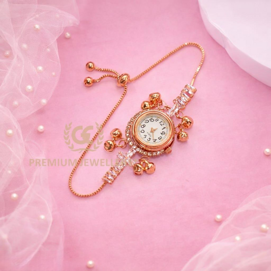 Premium Kashmiri Watch with AD Stones & Ghunghru Design