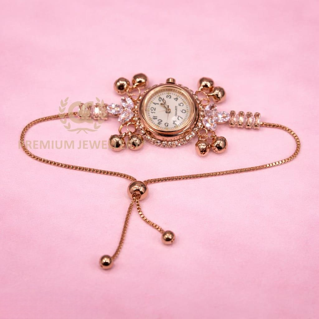 Premium Kashmiri Watch with AD Stones & Adjustable Slider