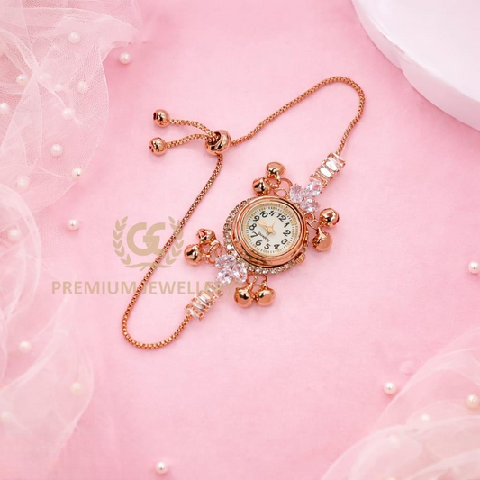 Premium Kashmiri Watch with AD Stones & Adjustable Slider