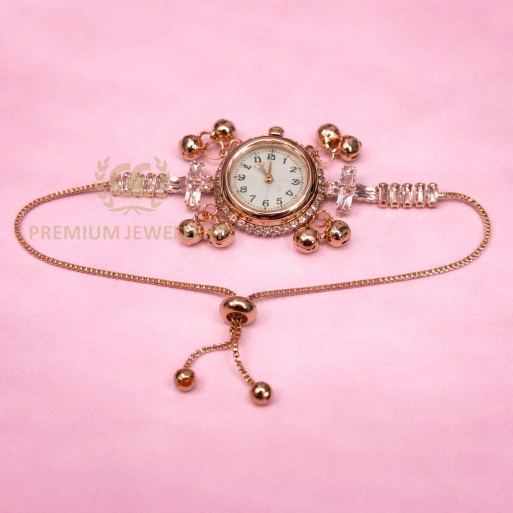 Premium Kashmiri Watch with AD Stones & Ghunghru Design